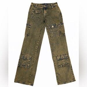 Fashion Nova Cargo acid wash cargo pants